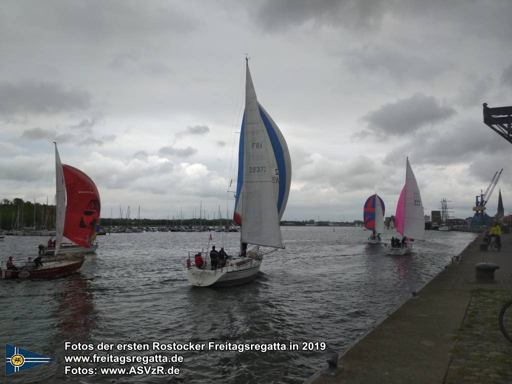 erste Freitagsregatta in ROstock 10.05.2019