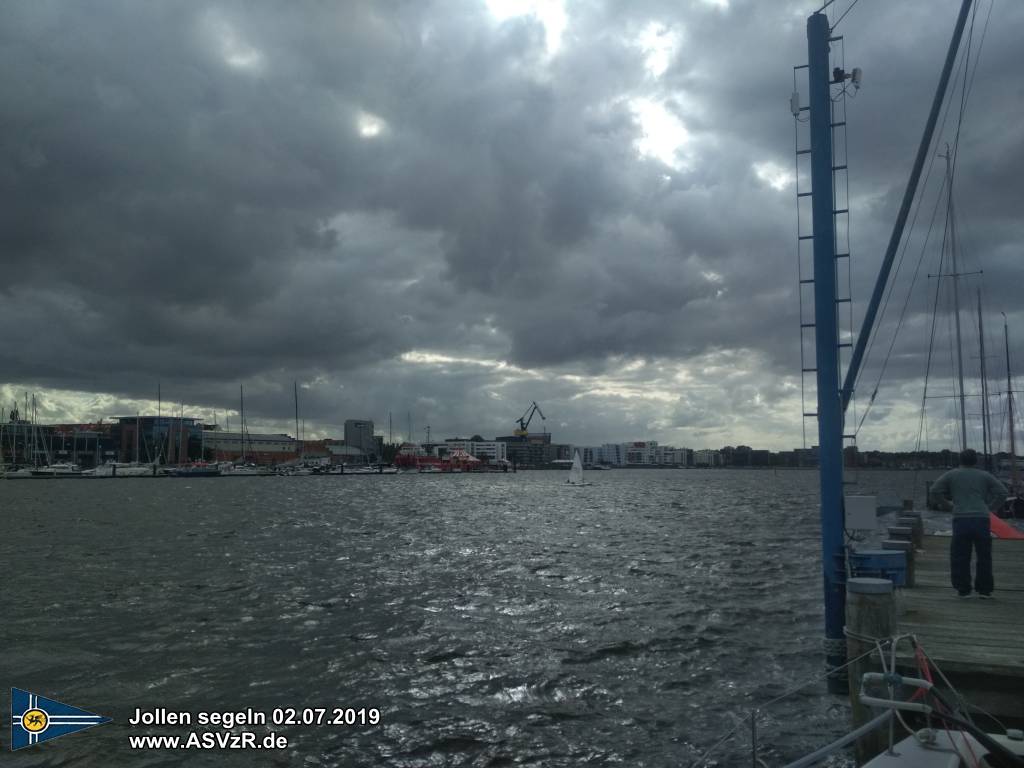 jollen segeln Laser, RS Aero, RS500, Starkwind Rostock 02.07.2019