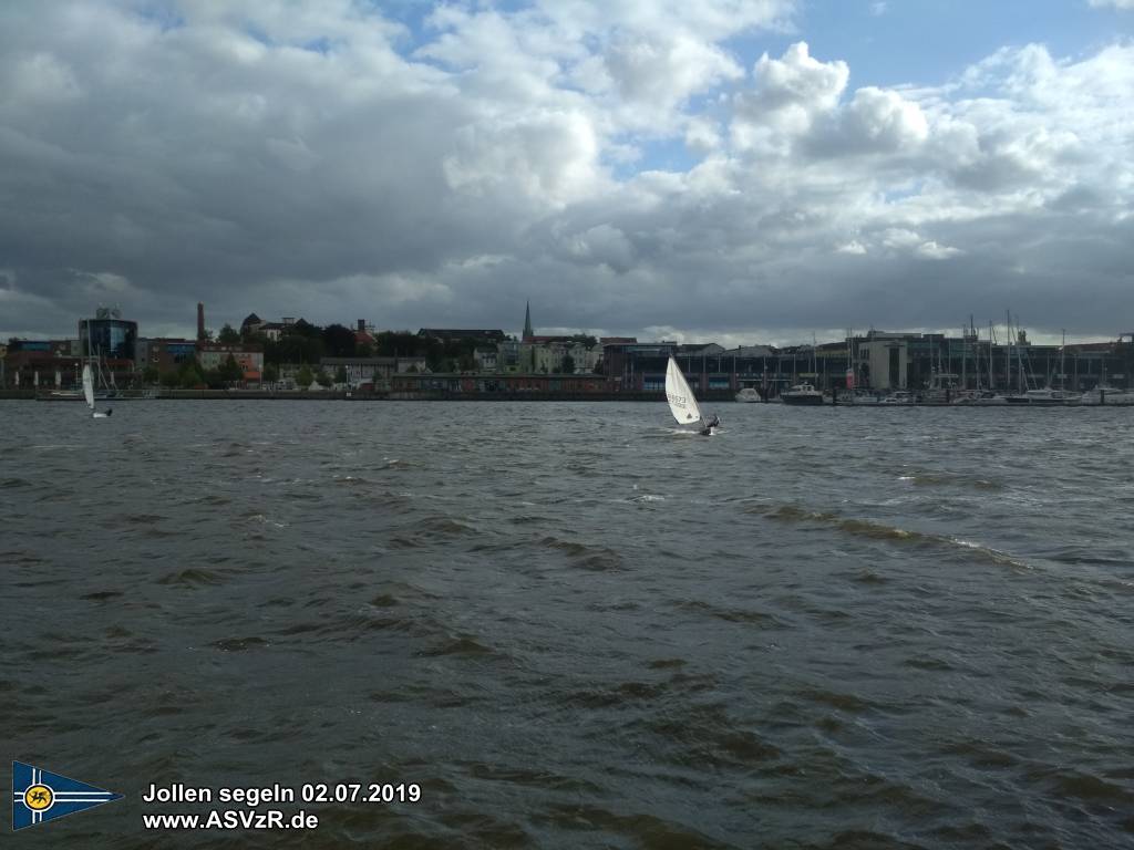 jollen segeln Laser, RS Aero, RS500, Starkwind Rostock 02.07.2019