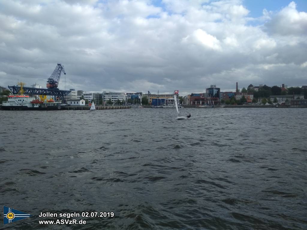 jollen segeln Laser, RS Aero, RS500, Starkwind Rostock 02.07.2019