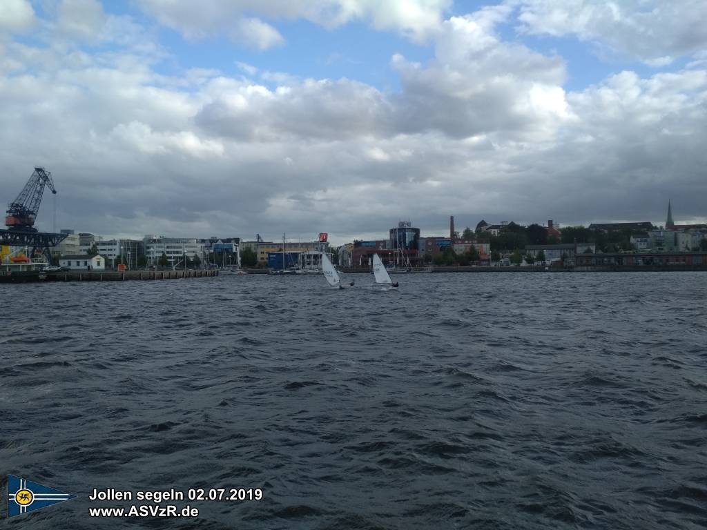 jollen segeln Laser, RS Aero, RS500, Starkwind Rostock 02.07.2019