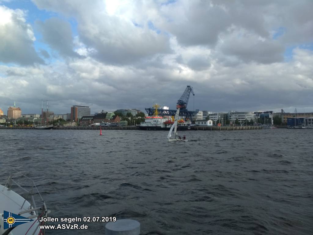 jollen segeln Laser, RS Aero, RS500, Starkwind Rostock 02.07.2019