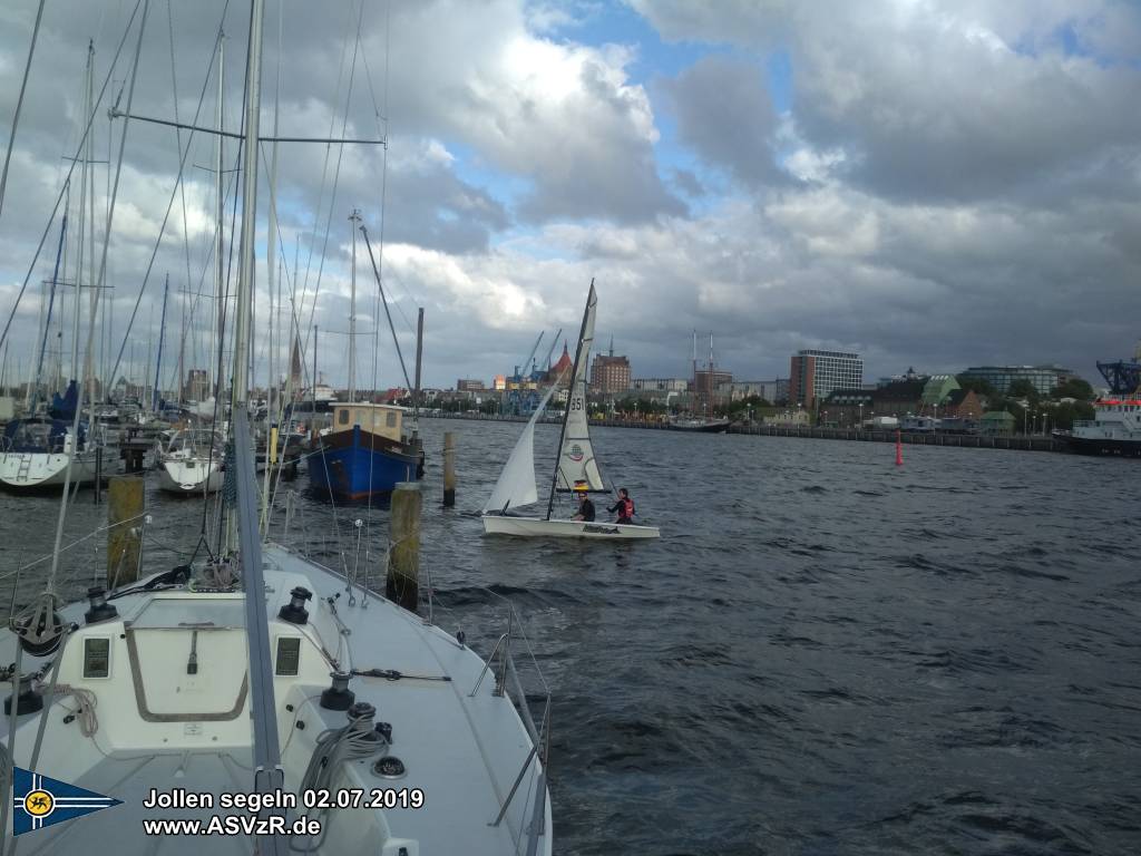 jollen segeln Laser, RS Aero, RS500, Starkwind Rostock 02.07.2019